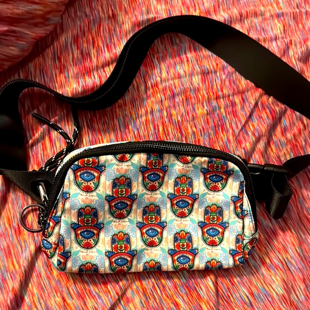 Colorful Eye Pattern Crossbody Bag
